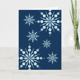 Tarjeta Festiva Festividades de Snowflakes