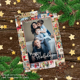 Tarjeta Festiva Festividades del patrón de saludos navideños de Na