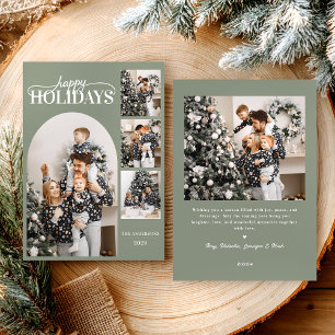 Tarjeta Festiva Festividades Felices Modernas Fotografía Simple Ca