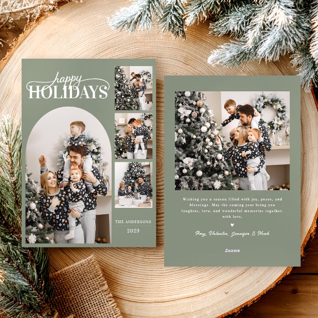 Tarjeta Festiva Festividades Felices Modernas Fotografía Simple Ca (Subido por el creador)