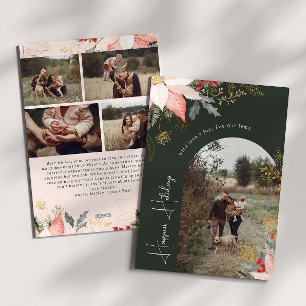 Tarjeta Festiva Festividades más felices del Arco Floral de Invier