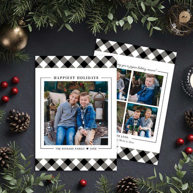 Tarjeta Festiva Festividades más felices foto tocada en búfalo neg (Subido por el creador)