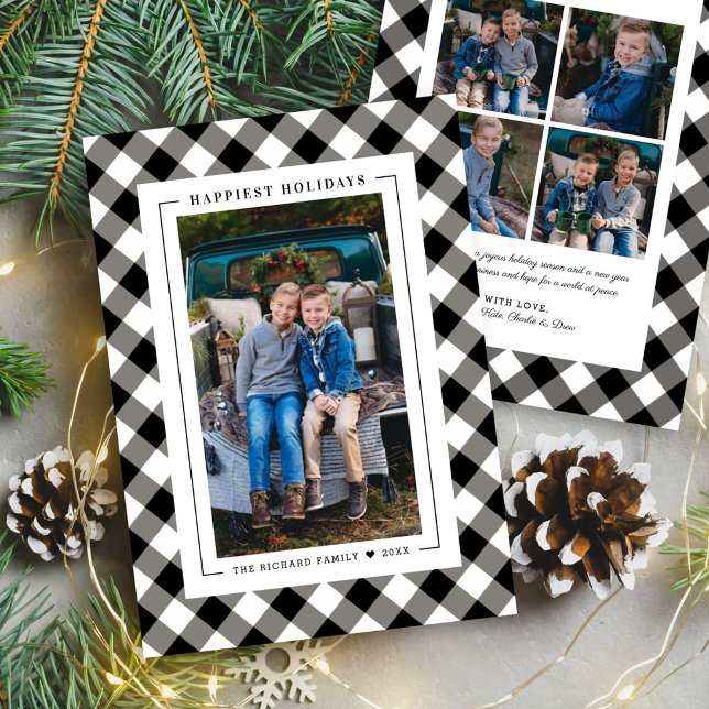 Tarjeta Festiva Festividades más felices foto tocada en búfalo neg (Subido por el creador)