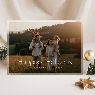 Tarjeta Festiva Festividades más felices Navidades de fotografía f