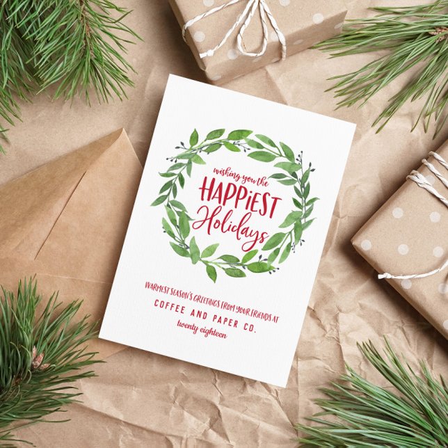 Tarjeta Festiva Festividades más felices para navidades empresaria (Subido por el creador)