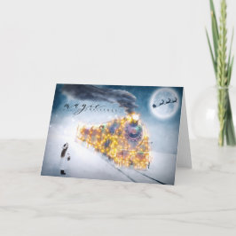 Tarjeta Festiva Festividades navidades - Magia de Navidades - Tren