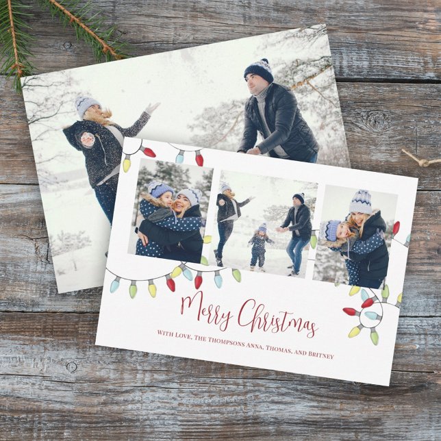 Tarjeta Festiva Festividades navideñas lindo hilo conductor 4 Foto (Subido por el creador)