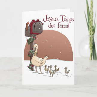 Tarjeta Festiva Fêtes del DES de los Temps de Joyeux