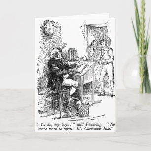 Tarjeta Festiva Fezziwig (con texto)