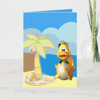 Tarjeta Festiva Fiebre del pato