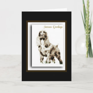 Tarjeta Festiva Field Spaniel