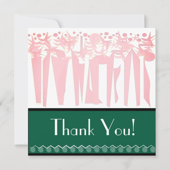 TARJETA FESTIVA FIESTA CON ARTE DECO (Anverso)