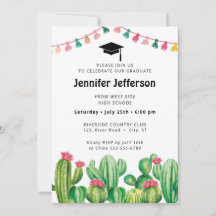 Fiesta de Cactus de Graduación de Fiesta