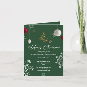 Tarjeta Festiva fiesta de celebración de navidades