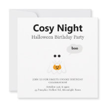 Fiesta de cumpleaños de Halloween | Diseño minimal