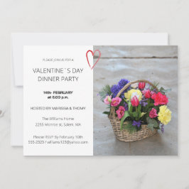 Tarjeta Festiva Fiesta de escritura moderna de San Valentín