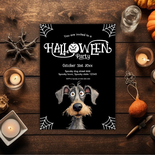 Tarjeta Festiva Fiesta de Halloween, amante de los perros (Subido por el creador)