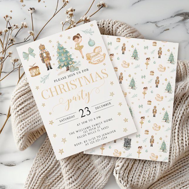 Tarjeta Festiva fiesta de los Navidades de ballet de cazatalotas d (Subido por el creador)