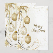 Fiesta de Navidades del Ornamento de Oro Elegante