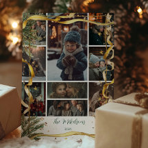 Fiesta de Navidades rusos de cinta de oro fotográf