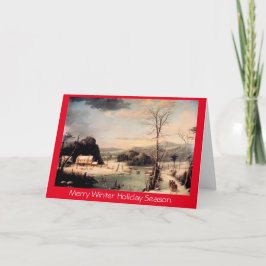 Tarjeta Festiva Fiesta de navidades, tradicional saludo de Año Nue