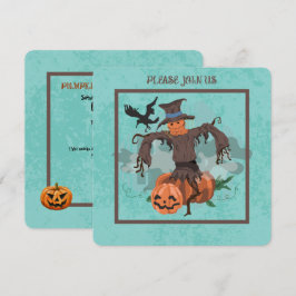TARJETA FESTIVA FIESTA DEL CONCURSO DE LA CARTÓN DE PUMPKIN