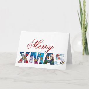 Tarjeta Festiva Fiesta MUSICAL SANTA XMAS