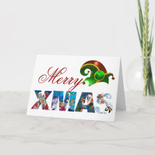 Tarjeta Festiva Fiesta MUSICAL SANTA XMAS