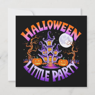 Tarjeta Festiva Fiesta pequeña de Halloween