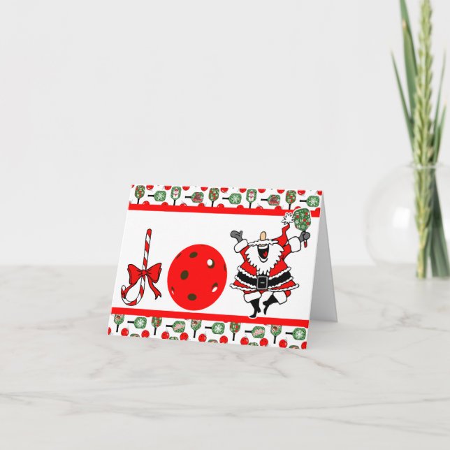 Tarjeta Festiva Fiesta Santa Paddles Navidades de la Alegría del B (Anverso)