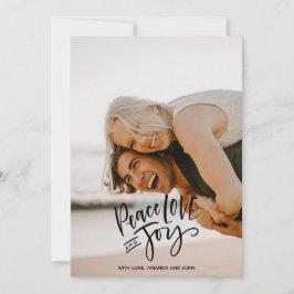 Tarjeta Festiva Fiestas de la alegría del amor por la paz Foto ver