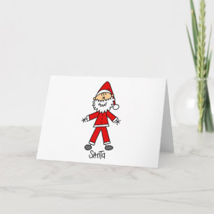 Tarjeta Festiva Figura de puño Santa Claus Camisetas y regalos