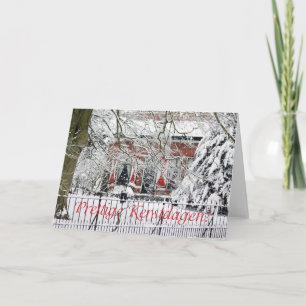 Tarjeta Festiva Fijne kerstdagen - Navidades holandeses