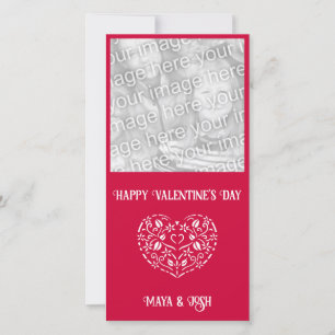 Tarjeta Festiva Filigree Heart