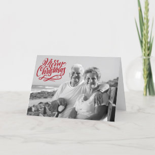 Tarjeta Festiva Filtro de Foto en Blanco y Negro   Superposición d