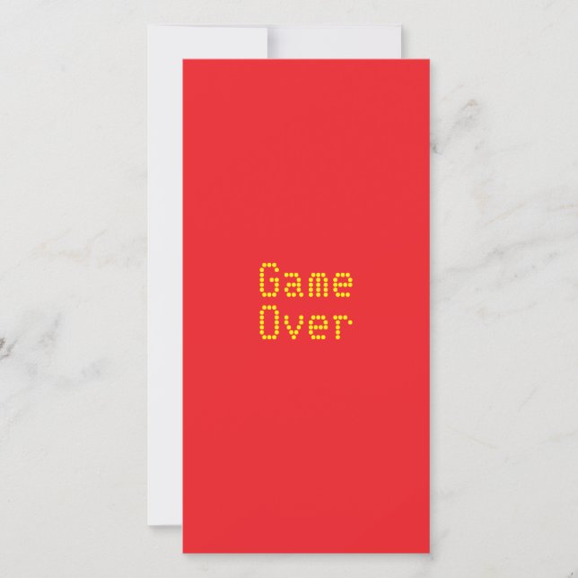Tarjeta Festiva Fin del juego (Anverso)