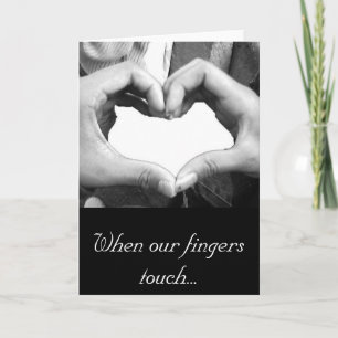 Tarjeta Festiva Finger Heart