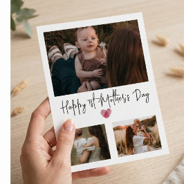 Tarjeta Festiva First Mother’s Day Personalized Photo Card New Mom
