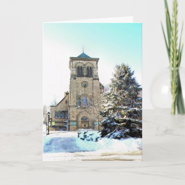Tarjeta Festiva First Parish Church in Plymouth, MA (Anverso)