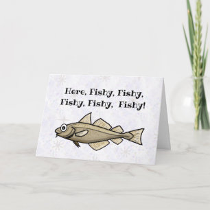 Tarjeta Festiva Fish In the Sea Romantic Love Greeting Card