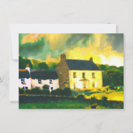 Tarjeta Festiva Flache Feiertagskarte