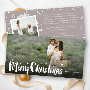 Tarjeta Festiva Flagrante guión de arándano navideño sparkling Sta