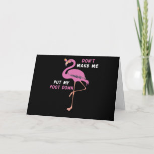 Tarjeta Festiva Flamencos Flamingo Con Gafas No Me Hacen Poner
