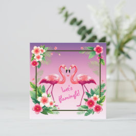 Tarjeta Festiva Flamingle San Valentín