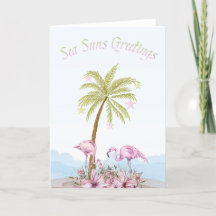 Flamingo Sea Suns Saludando a los Navidades
