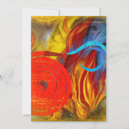 Tarjeta Festiva Flare de bombero