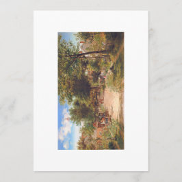 Tarjeta Festiva Flat Blank Holiday or Thank You Card