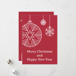 Tarjeta Festiva Flat Holiday Card
