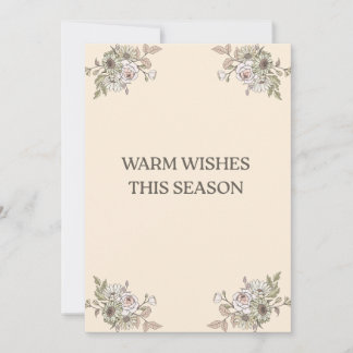 Tarjeta Festiva Flat Holiday Card