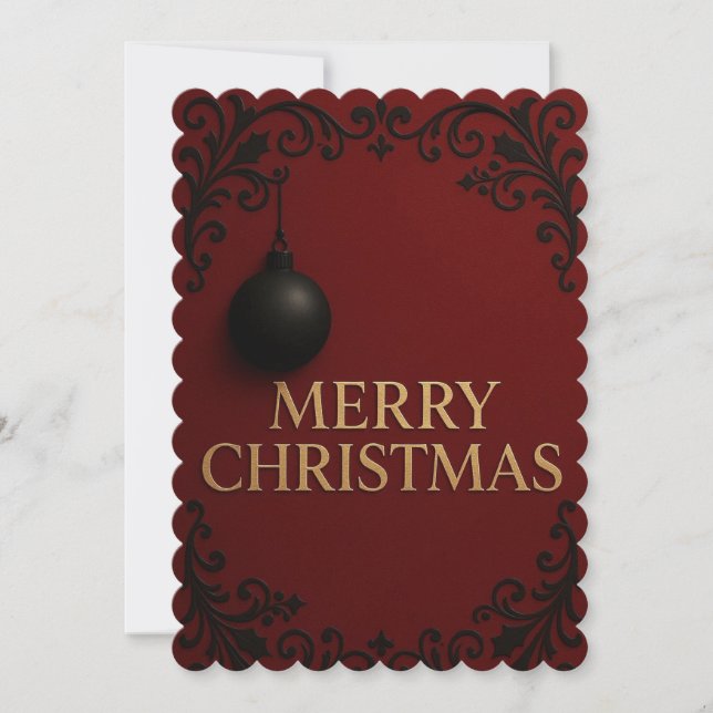 Tarjeta Festiva Flat Holiday Card (Anverso)